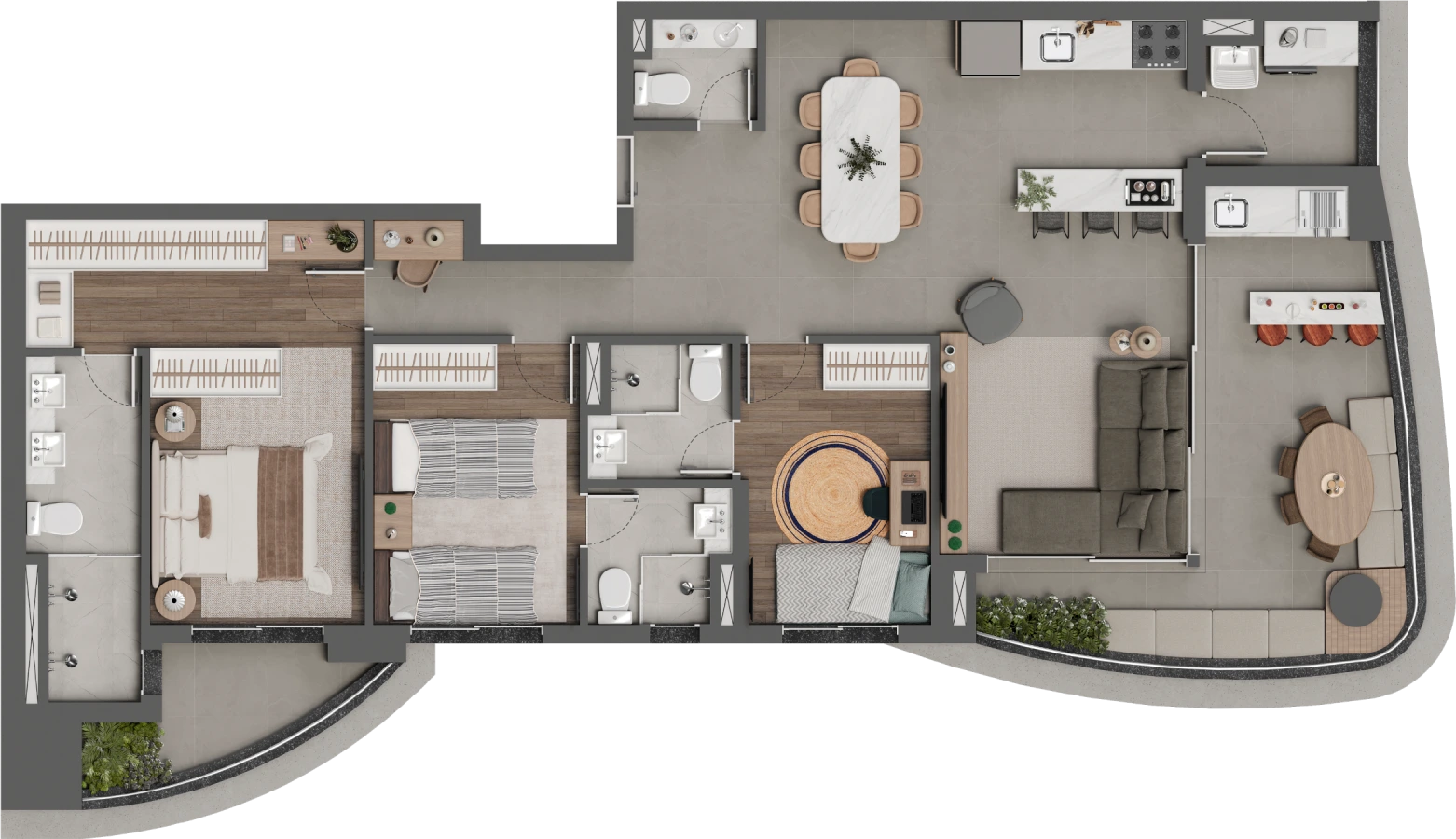 Planta Square Design Residence